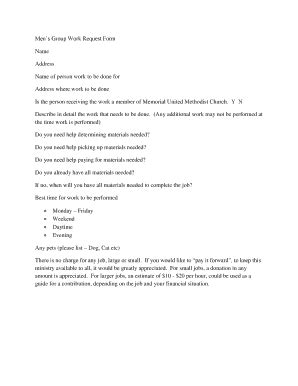 Fillable Online mumctville Mens Group Work Request Form ...