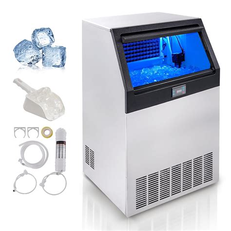 Amazon.com: VEVOR Commercial Ice Maker Machine, 265lbs/24H, Ice Maker ...