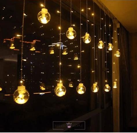 Wish Ball Curtain Lights 12 Wish Balls | Warm White Led – Mango People