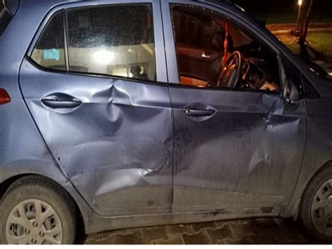 Intentional accident with Amul Quality Assurance Officer Venkatrao's car