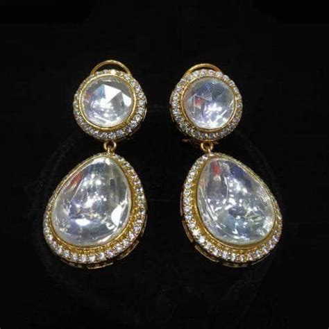 Buy Polki Ad Outline Earring Online - Ishhaara
