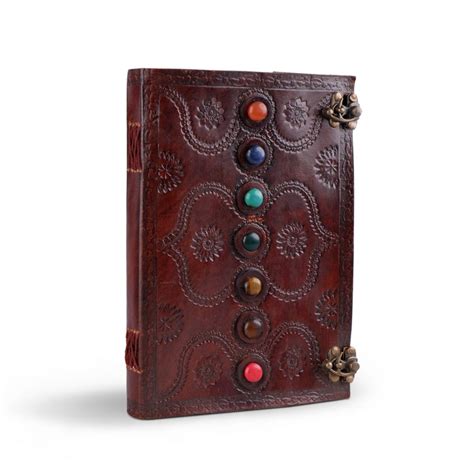 Infinity 7 Stones Vintage Leather Journal | Handmade Leather Diary ...