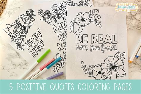 Positive Quotes Coloring Pages 的图像结果