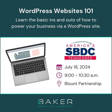 WordPress Websites 101, Blount Partnership, Maryville, 18 July 2024 ...