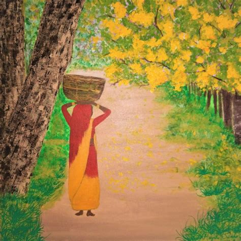 Basanti – A Tribute to India’s Farmers | Original Acrylic Painting | C ...