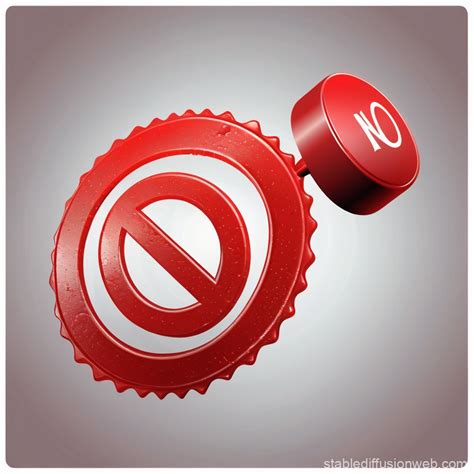 Clipart Red No Symbol Stamp | Stable Diffusion Online