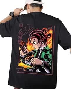 Buy Naygt Round Neck Pure Cotton Men Oversized Back Printed Black ...