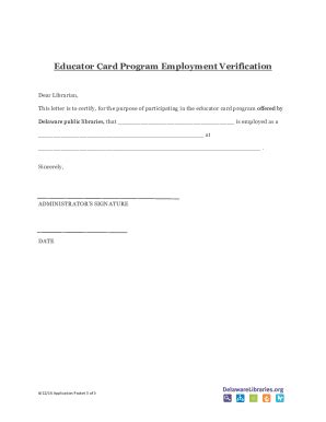 Fillable Online lib de Employment Verification Letter Samples and ...