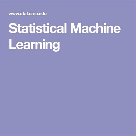 Image result for Statistical Machine Learning