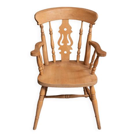 Fauteuil de bureau à bareaux type western milieu XXe | Selency