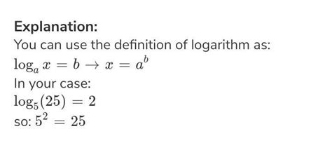 write the following in exponential form log 25 is equal to 2 - Brainly.in