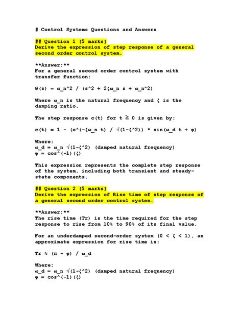 Ldcs - practice questions - Control Systems Questions and Answers ...