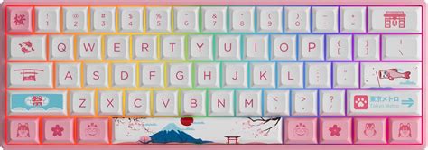 Buy Akko World Tour Tokyo 3061S 60% 61-Key Pink Mechanical Gaming ...