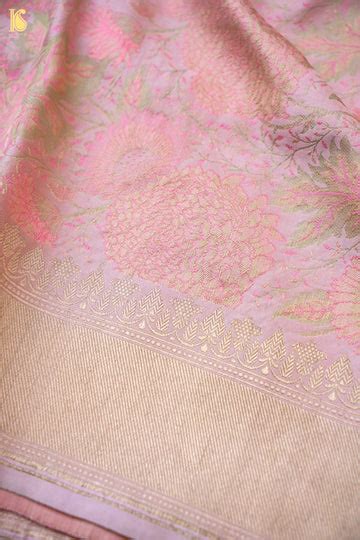 Handwoven Pure Mashru Silk Tanchoi Banarasi Saree – Khinkhwab