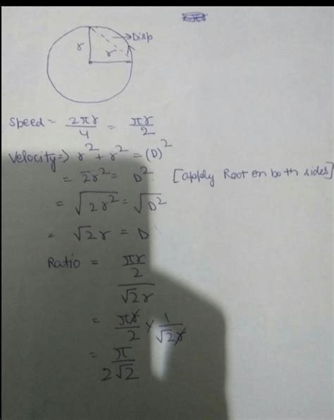 A boy runs in a circular track of radius r with constant speed. Find ...
