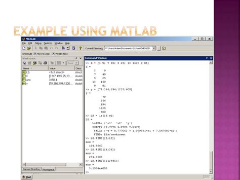 Image result for Least Squares Method MATLAB