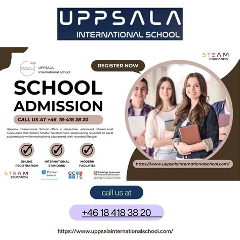 Admissions Open January 2025, Uppsala International School, 1 January ...