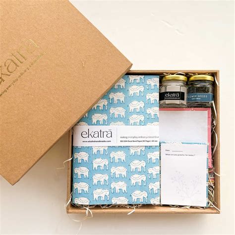 Buy Eco-friendly Handmade Blue Elephant Gratitude Hamper Online On Zwende