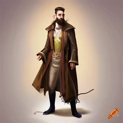 Fantasy depiction of a noble man in a long coat on Craiyon