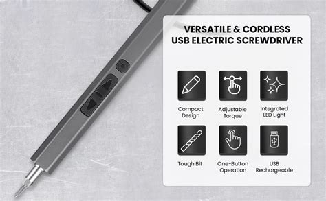 Serplex® Electric Screwdriver 36-in-1 Cordless Mini Power Precision ...