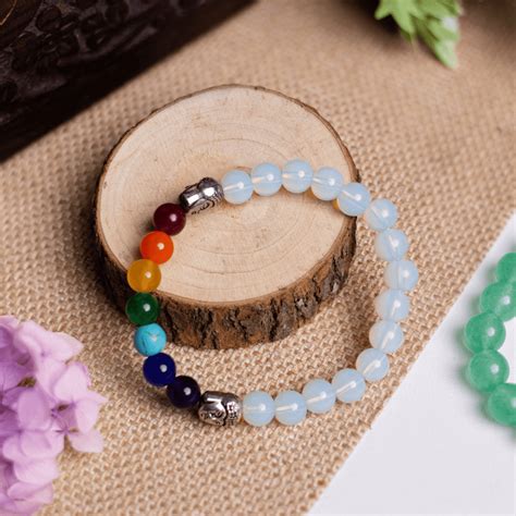 7 Chakra Beads Bracelets with Opalite – VerveJewels