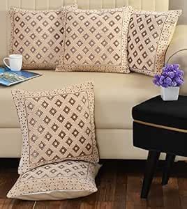 Buy FRESH FROM LOOM Jacquard Soft Velvet Square Cushion Covers|Hypo ...