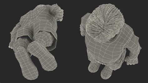 Dwarf Male Character Summer Style Standing Pose 3D | 3D Molier ...