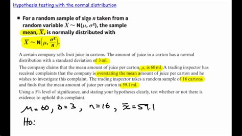 Image result for Normal Distribution Hypothesis Testing