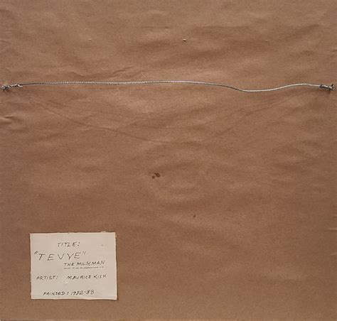 "Tevye" The Milkman by Maurice Kish - Rishon Art Gallery