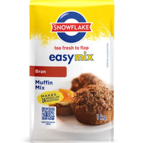 Snowflake Easy Mix Bran Muffin Mix 1kg - Superb Hyper
