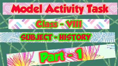 Model Activity Task Class 8 History 的图像结果