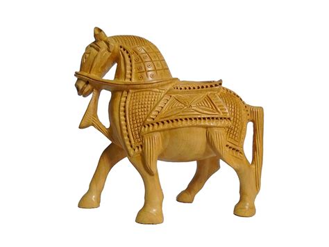 Buy Kabir Art Wood Horse Showpiece Online at Low Prices in India ...