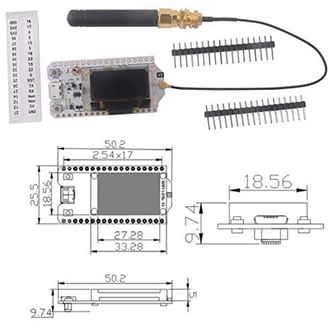 915 MHz LoRa ESP32 OLED V2 Module SX1276 IOT | Ubuy India
