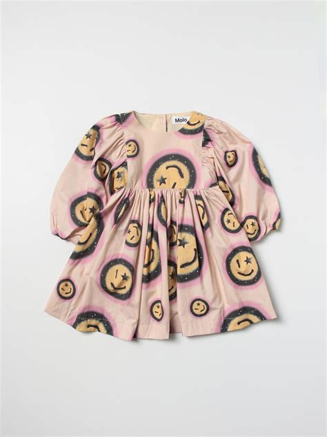 MOLO: Dress kids - Beige | Molo dress 2W22E243 online at GIGLIO.COM