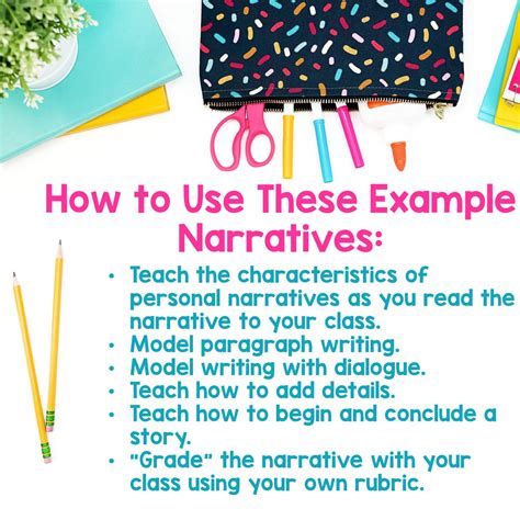Using Personal Narrative Examples While Teaching Writing in 3rd, 4th ...