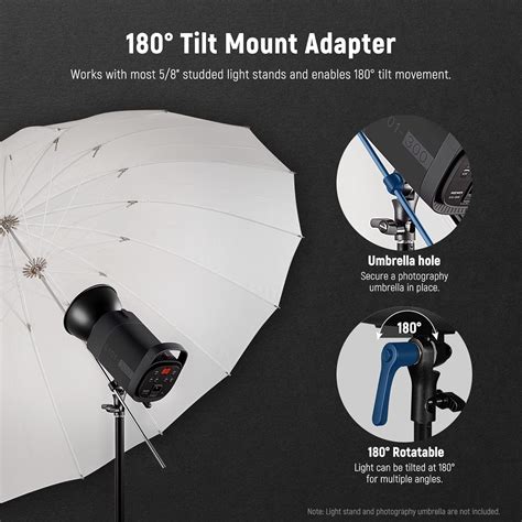 Buy NEEWER Upgraded S101-300W Studio Monolight Strobe Flash 300W 5600K ...