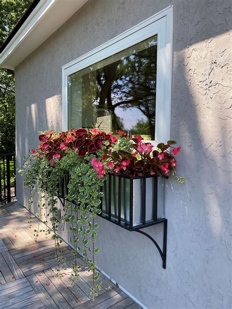 Window Boxes & Window Treatments – Ornamental Iron | Window box flowers ...