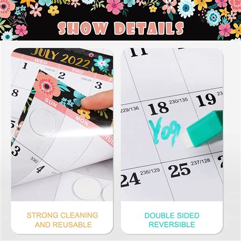2023 Yearly Wall Calendar - 2023 Dry Erase Calendar | Ubuy India