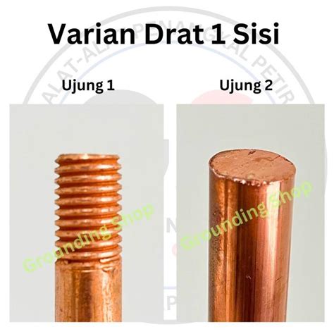 Jual Grounding Rod 1/2" x 4 Meter Asli Tembaga / Stik Copper Rod ...