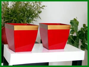 ecofynd 12 inches Metal Planters for Living Room | Midland Plant Pots ...