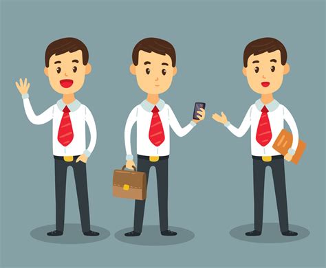 Cartoon Business Man Vector 的图像结果