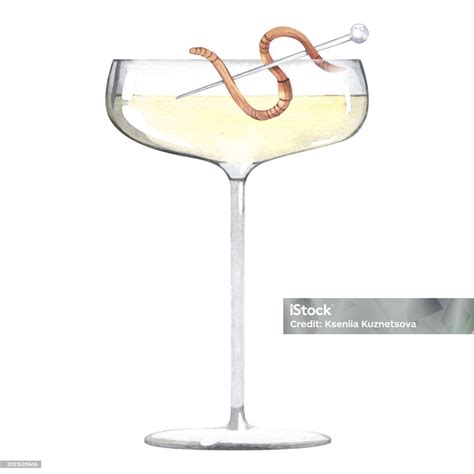 Drink With Earthworms Alcoholic Cocktail With Gummy Worms Halloween ...