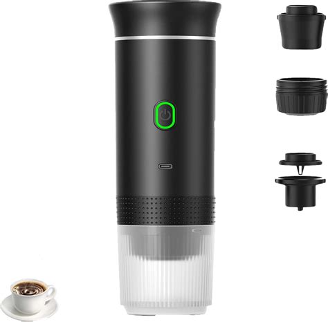 Portable Espresso Machine, Portable Coffee Maker for Travel, Rechargeable Car Coffee Maker Self ...
