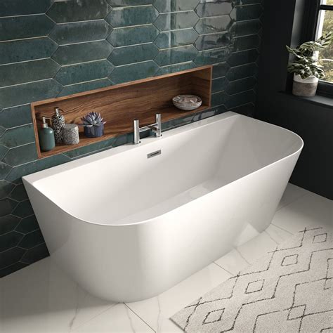 D-shape freestanding bath - 1600 x 800mm – Letta London