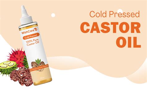 WishCare Cold Pressed Castor Oil for Hair, Skin, Nails, Eyelash ...