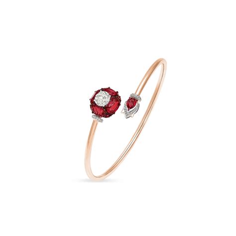 Ruby Diamond Solitaire Wrap Bracelet – The House of Rose