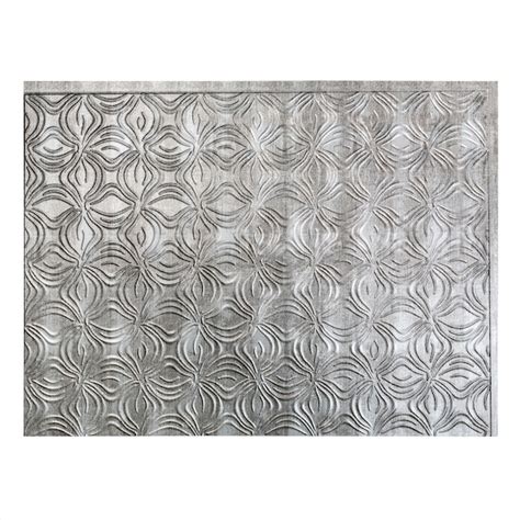 Fasade Lotus 18.25-in x 24.25-in Crosshatch Silver Backsplash Panels ...
