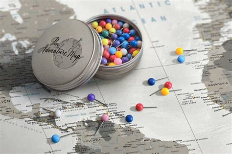 Map with Push Pins 的图像结果