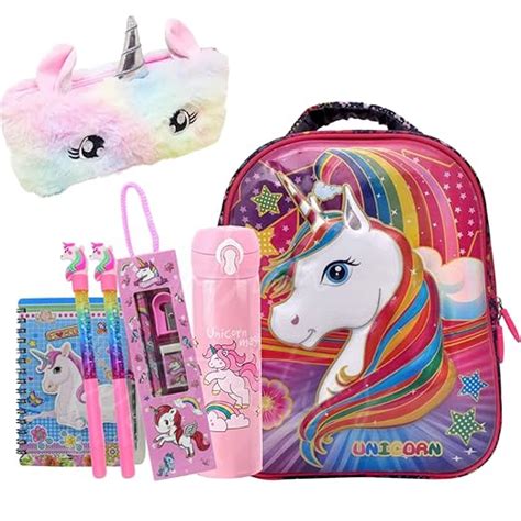 Urban Festivities Unicorn Stationery Combo Unicorn Polyester Bag with ...
