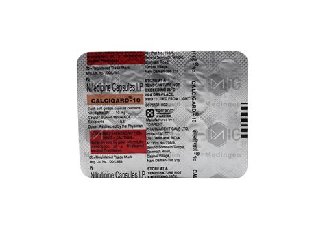 Calcigard 10mg Tablet: View Uses, Side Effects, Price and Substitutes ...